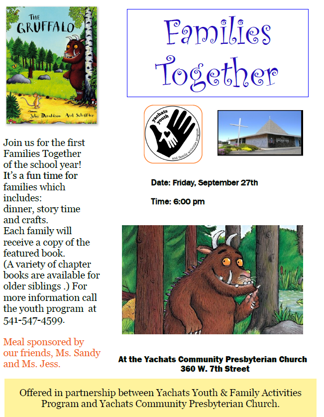 Flyer for Families Together
